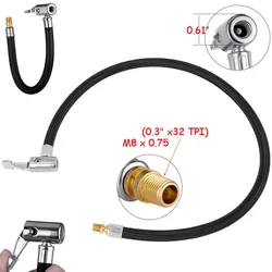 60cm Car Tire Valve Connect Pipe Chuck Inflator Air Pump Extension Adapter Air Inflator Hose Adapter