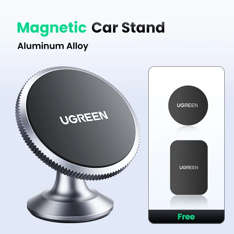 Ugreen Магнитная телефон Автомобильный держатель 360 градусов мобильного телефона Air Vent Стенд держатель для iPhone 7/6 Samsung S8 смартфон стенд — фото товара