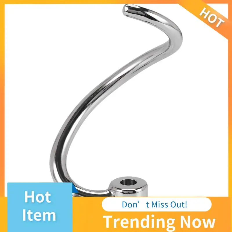 

ABNL 7 Quart Dough Hook Replacement For Kitchenaid KSM7990 KSM7581 Stand Mixer - Stainless Steel