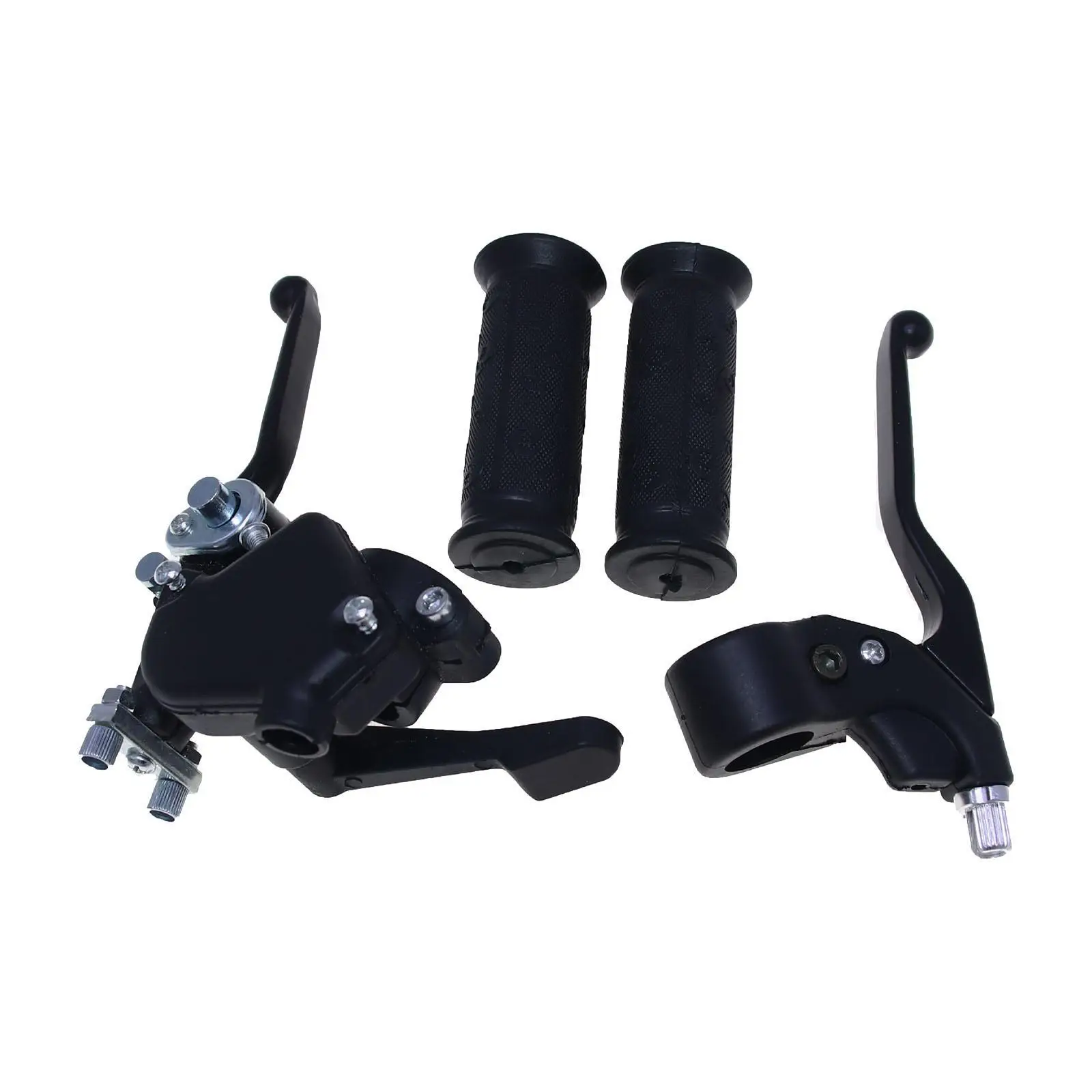 

22mm Motorcycle Handlebars Brake Lever Set Master Cylinder Replacement for Mini ATV 47cc 49cc