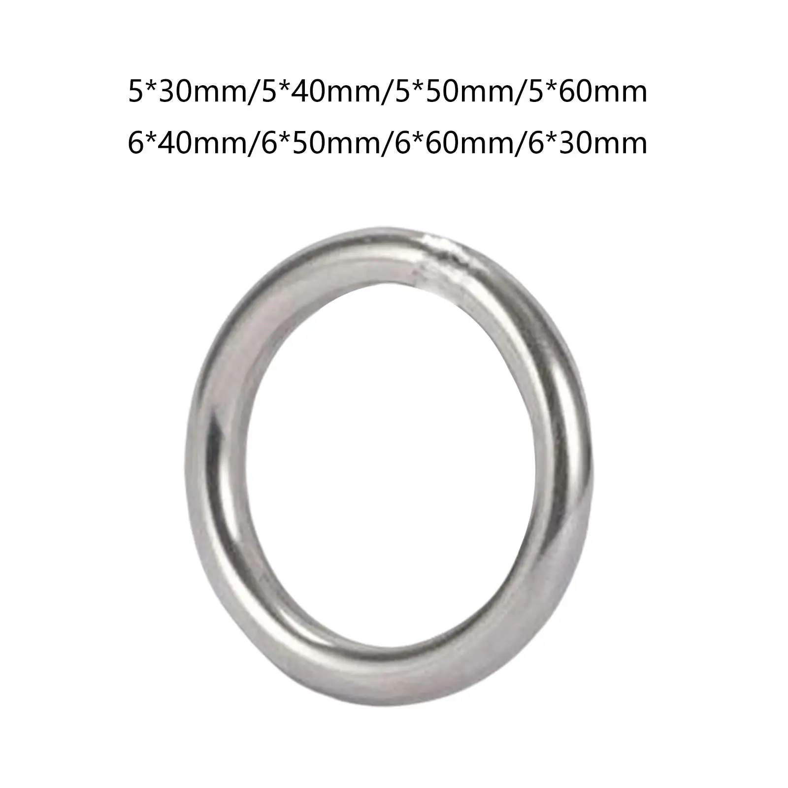 10 Pieces Heavy Duty Welded O Rings Stainless Steel Buckles Collars Bags