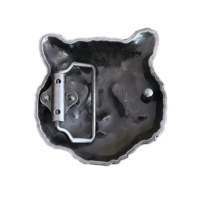 Fivela de cinto com cabeça de tigre estilo ocidental