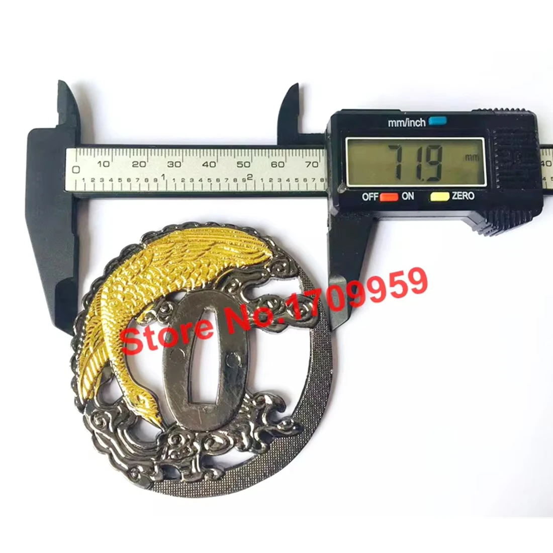 A Set Japanese Samurai Sword Handle Katana Wakizashi Tanto Guard Fittings Tsuba+Menuki+Fuchi+Kashira+Habaki+Seppa Metal Parts