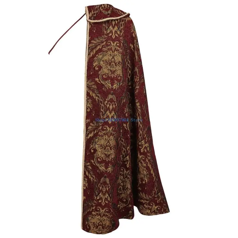 زي N7YF على طراز الملك في العصور الوسطى بنصف الكتف للحفلات التنكرية والحفلات التنكرية #2