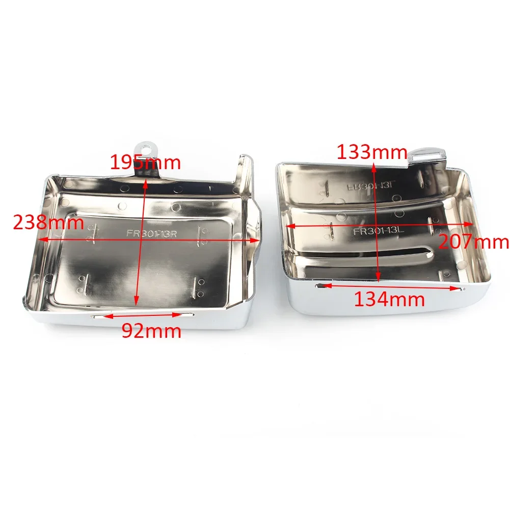 Motorcycle For Harley 2006-2017 Dyna Low Rider Fat Bob Super Wide Glide Switchback Chrome Battery Side Guard Cover view 6