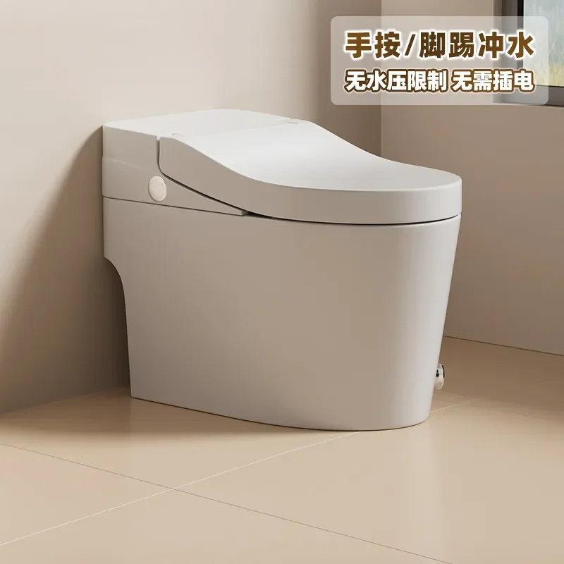 For Ordinary Toilet Non Intelligent Color Pulse Siphon Bathroom Toilet No Water Pressure Limit Unplugged Household