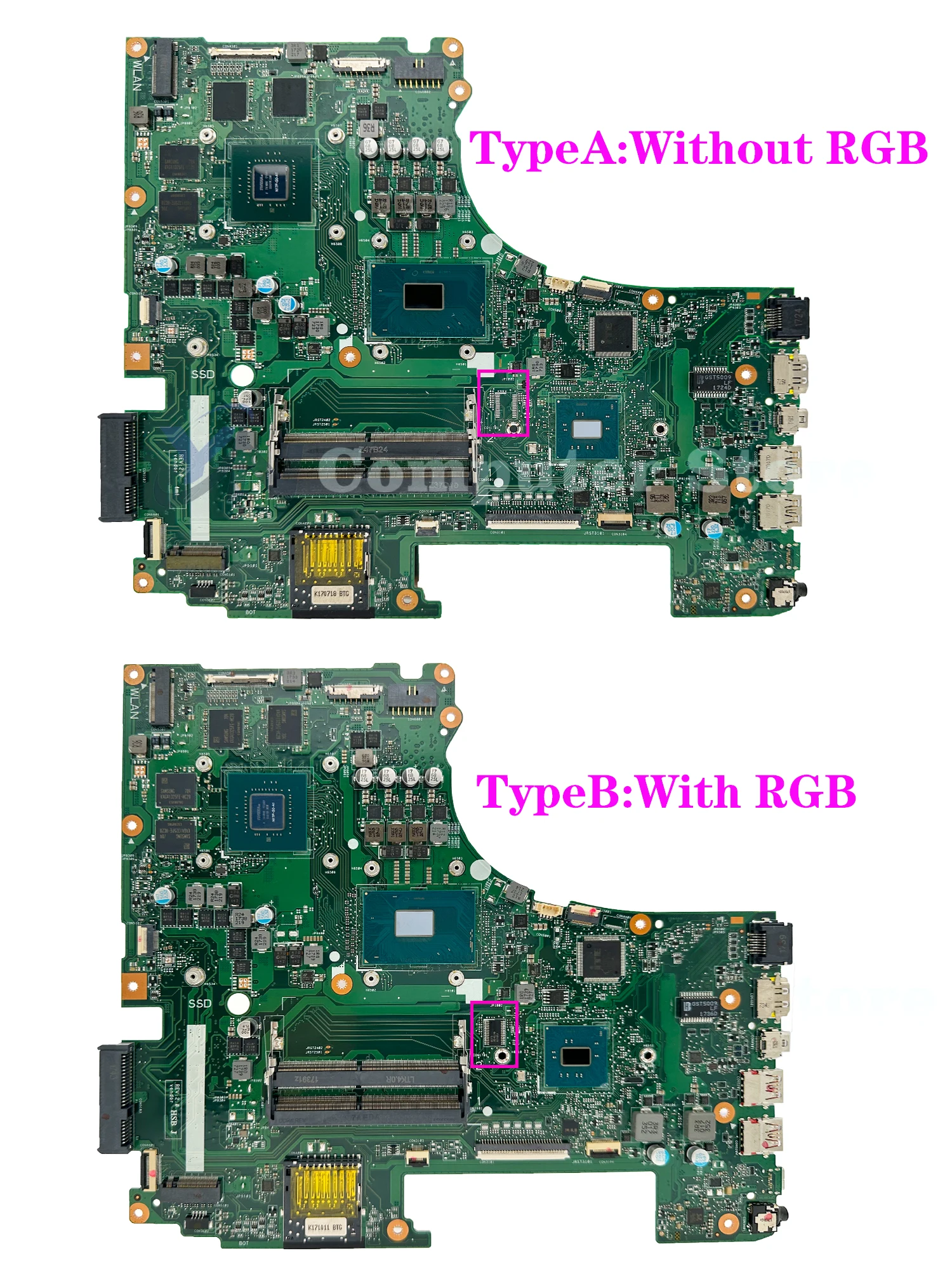 GL753V Mainboard For ASUS ROG GL753VD GL753VE FX753V ZX753V GL753 Laptop Motherboard i5 i7 7th Gen GTX1050 GTX1050Ti