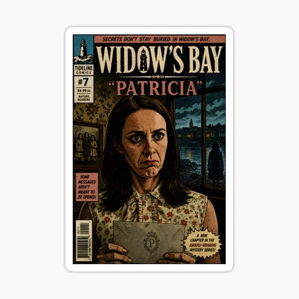 

Widow's Bay - Patricia Sticker for Laptop Decor Bedroom Car Cute Cartoon Art Fashionable Public Suitcase