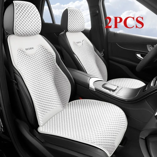 Imagen 2 del producto Funda de asiento de coche de seda de hielo, cojín de asiento de coche de refrigeración de lujo, protector de asiento de coche, funda de asiento de coche lavable, adecuada para todas las estaciones