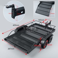 YK6101 MN999 YK4082 TRX4 RC Climbing Car Trailer 1:8 1:10 Metal Trailer Various models Boys Girls Adults Kids Toys