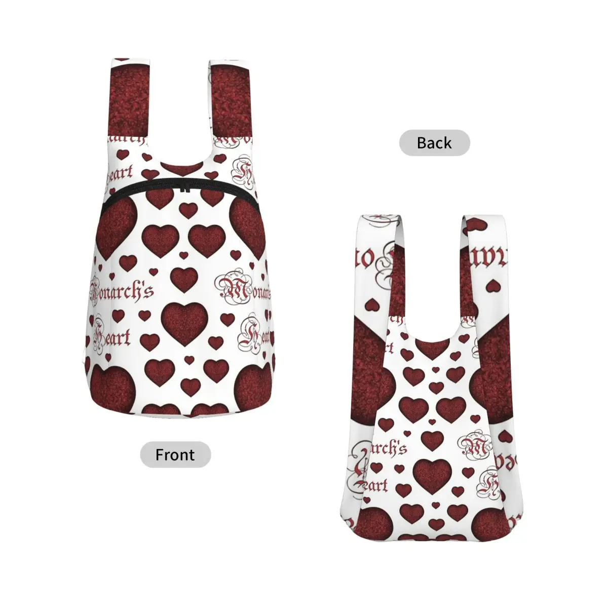 Monarch's Heart Stones Backpack Student Storage BookBag Kids School Bag Laptop Shoulder Bags for Boys Girls