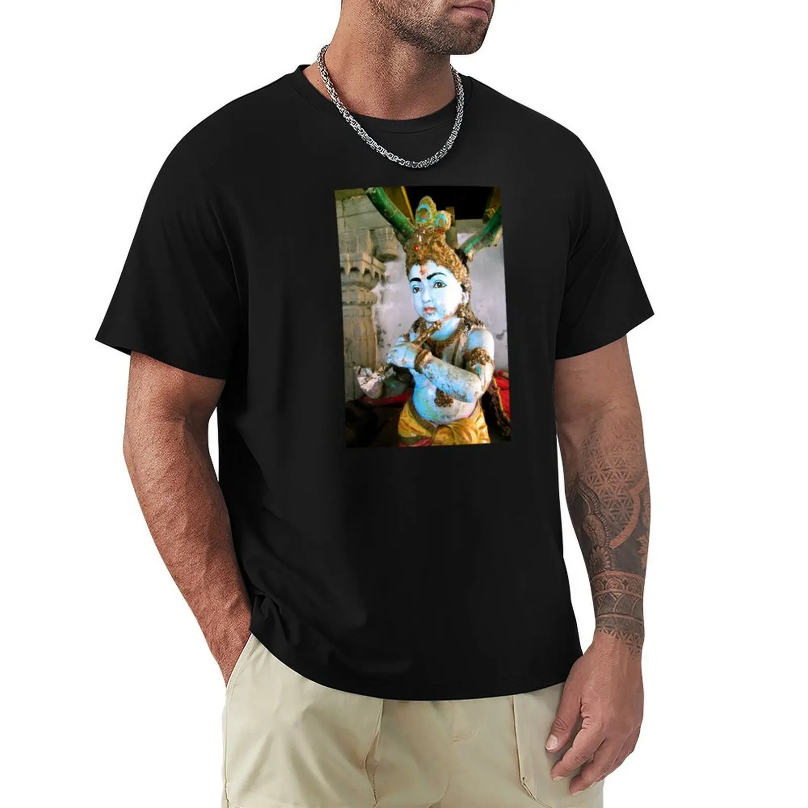 

Baby Blue Shiva, Simahalacham Temple, Visakhapatnam, Andra Pradesh, India T-Shirt funny costumes Men's t-shirt