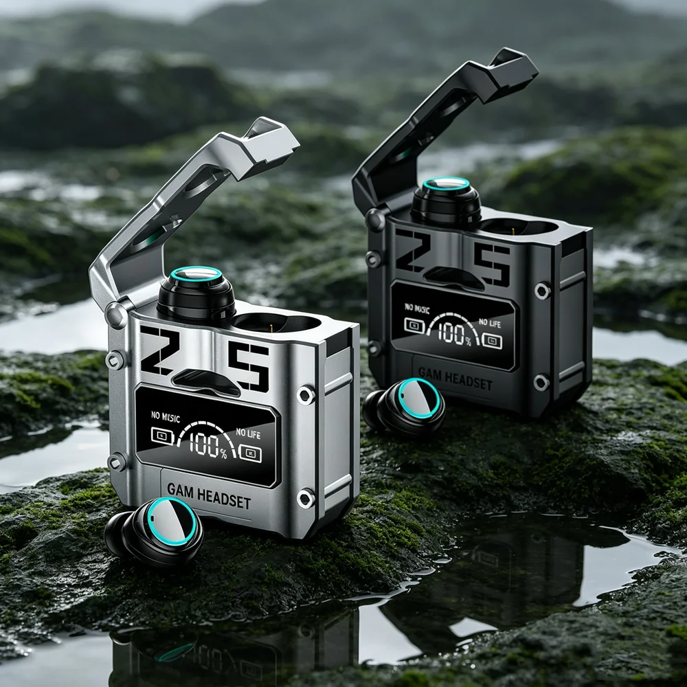 Wireless Earbuds Bluetooth Headphones Water-resistant Bluetooth Earphones Withstand Sweat Rain During Outdoor Fitness Routines