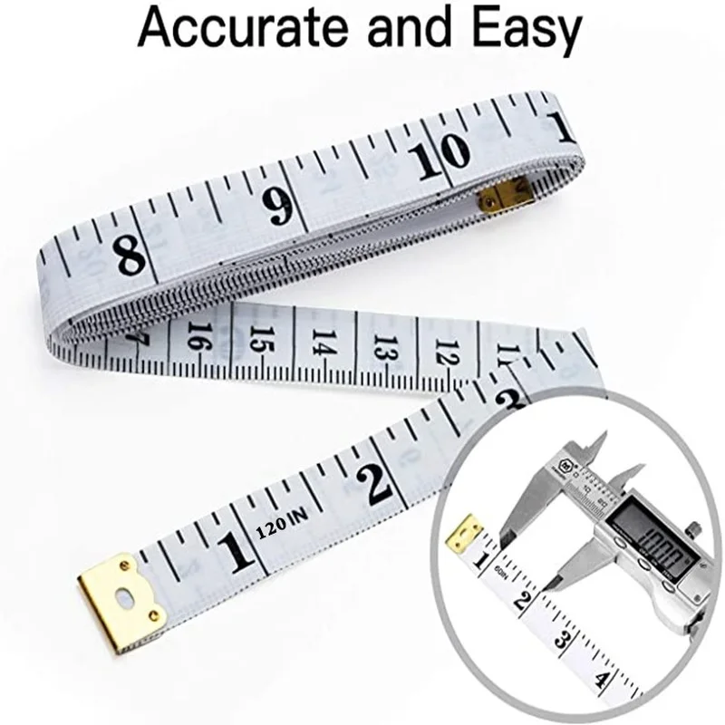 Wintape 3 In 1เมตริกเทปวัดผ้า Tailor วัดเทป3M 120นิ้ววัดเทปวัดสำหรับ Tailors