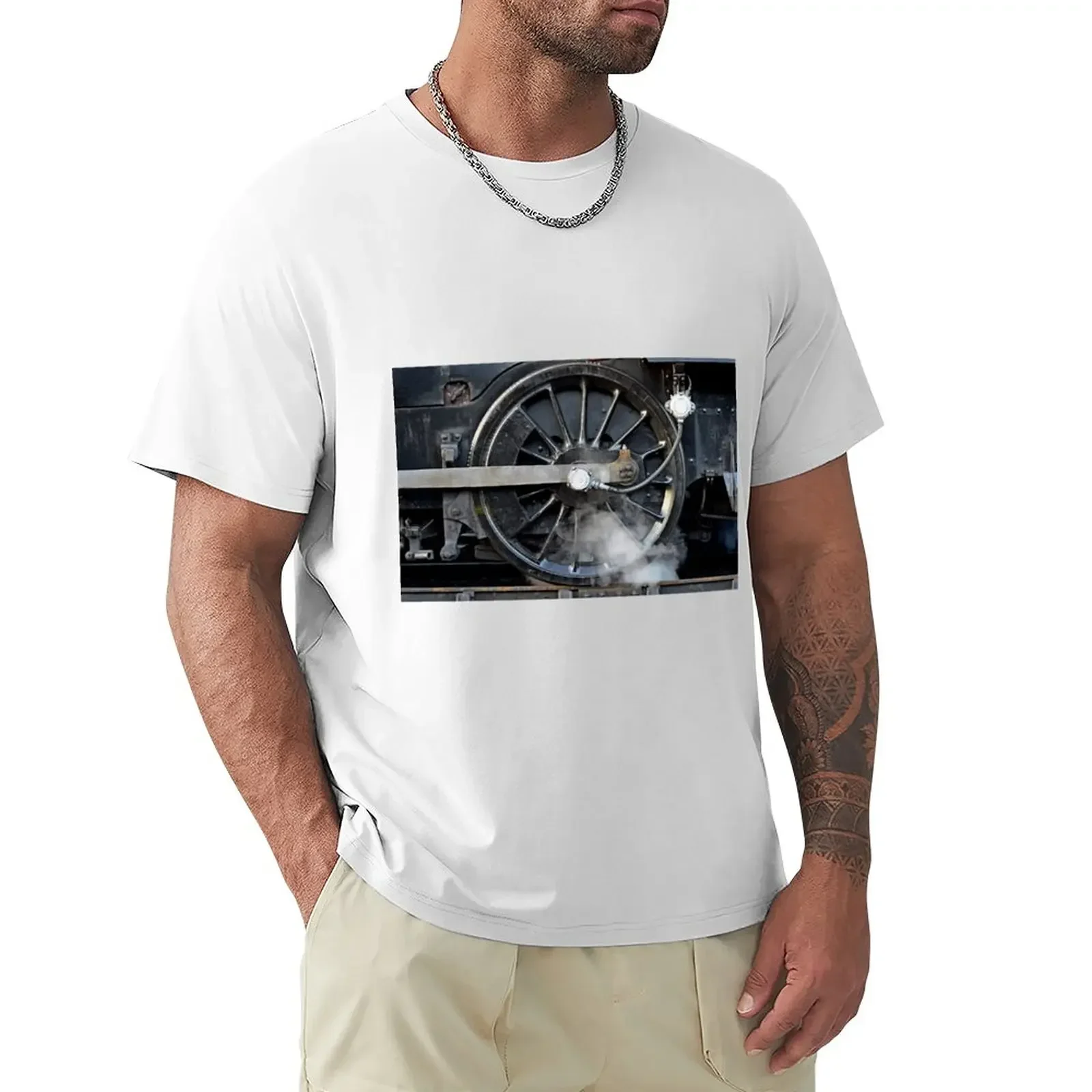 Steam Wheel T-Shirt vintage cute clothes Men's t-shirt