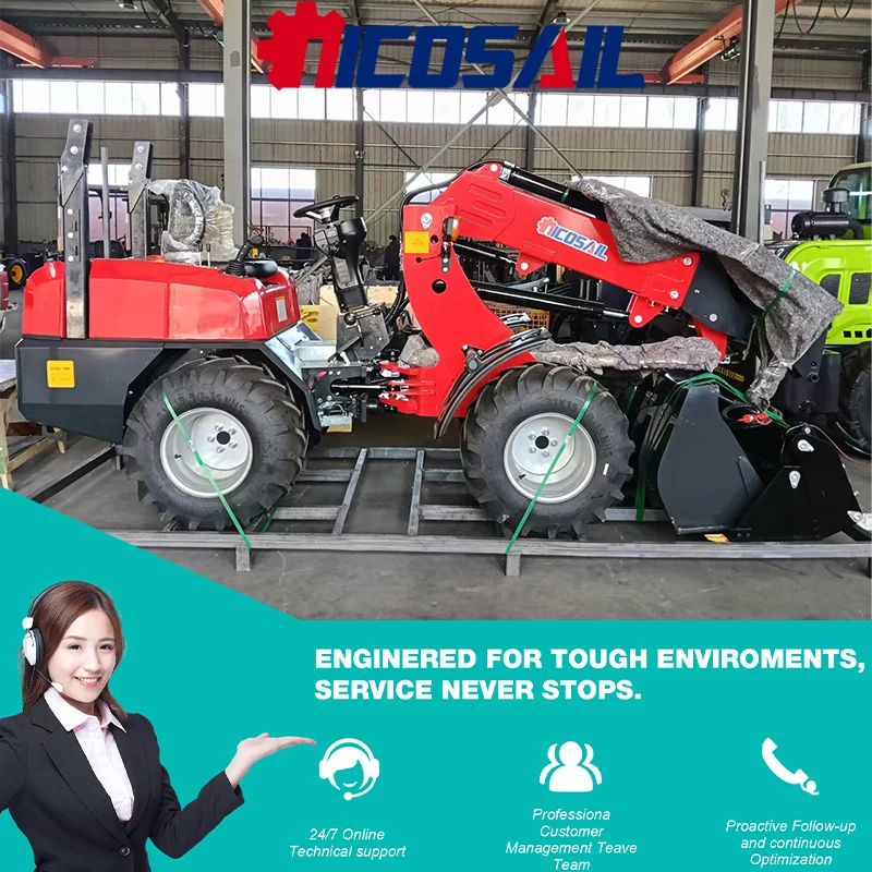 

Nicosail KZL918 Small Telescopic Boom Loader Euro 5 CE Heavy Duty Long Service Life for Construction Use