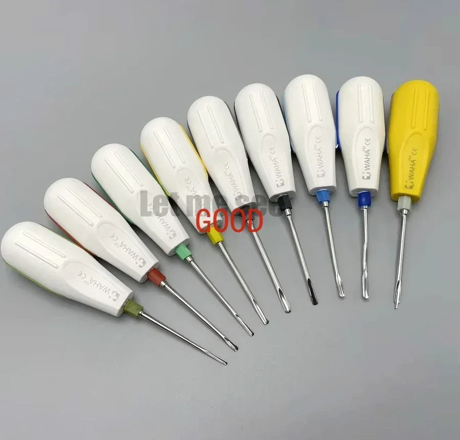 9pcs Dental Surgical Extraction Tooth Root Tip Elevator Luxation Elevators Forceps Kit Dentistry Surgery Instruments