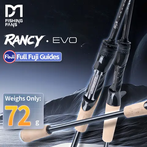 FISHINGFANS RANCY EVO T1100+M40X Carbon Blank Pole FUJI O Guide Carbon Reel Seat L ML M MH H Power AA Cork Handle Fishing Rod