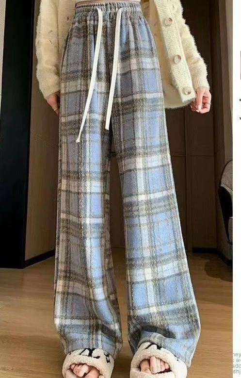 Hose mit weitem Bein, Patchwork, Damen-Herbst-Mennium-Trend, Baggy-Fit, soziale, feuchtigkeitsableitende Cord-Schärpen, Softshell-Kordelzug