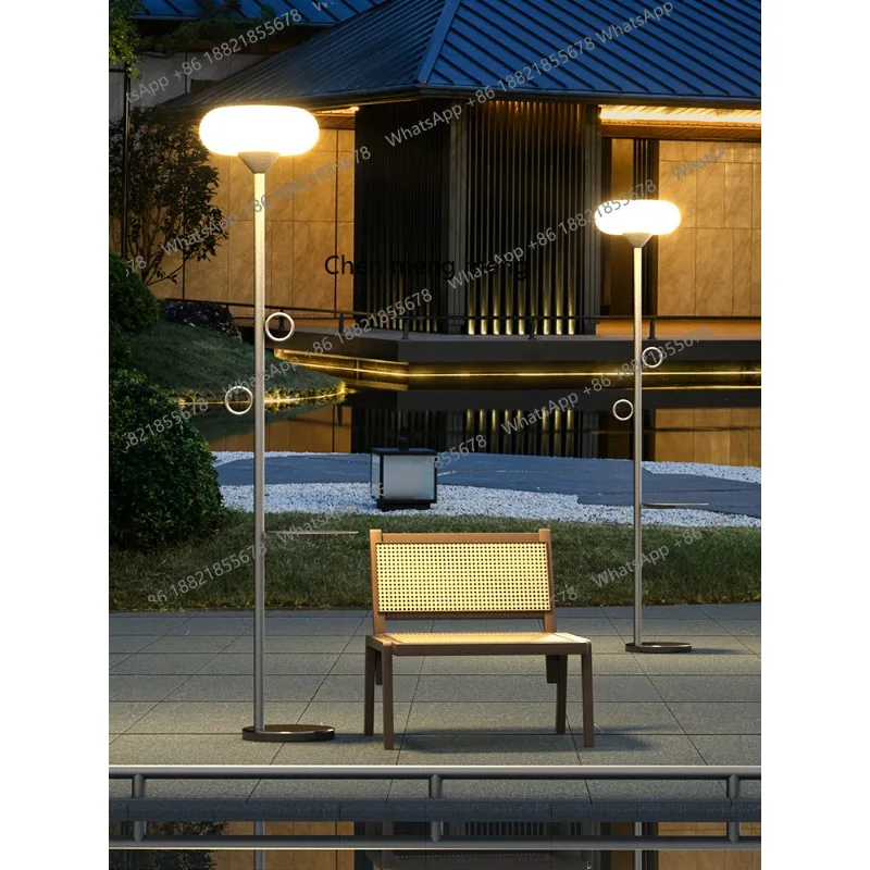 LED courtyard garden floor lamp solar villa leisure area high pole lamp landscape garden street
