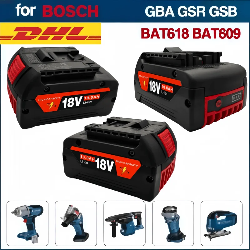 

100% For original-Bosch 18V battery, 18V backup batteries, Draadloze professional system, BAT609 BAT618 GBA18V80 tool