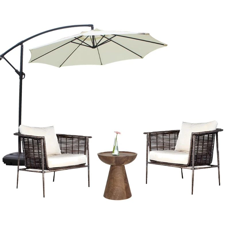 

Chinese garden furniture rattan sofa, bed and breakfast outdoor open air rattan sofa