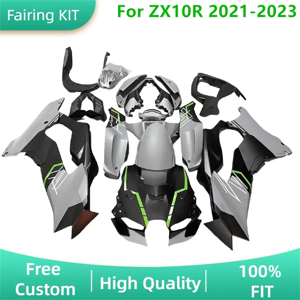 

Кузов для Kawasaki 21 22 23 ZX 10R 2021 2022 2023 ZX10R Высококачественный комплект обтекателя мотоцикла, восстановление деталей кузова для уличного спорта