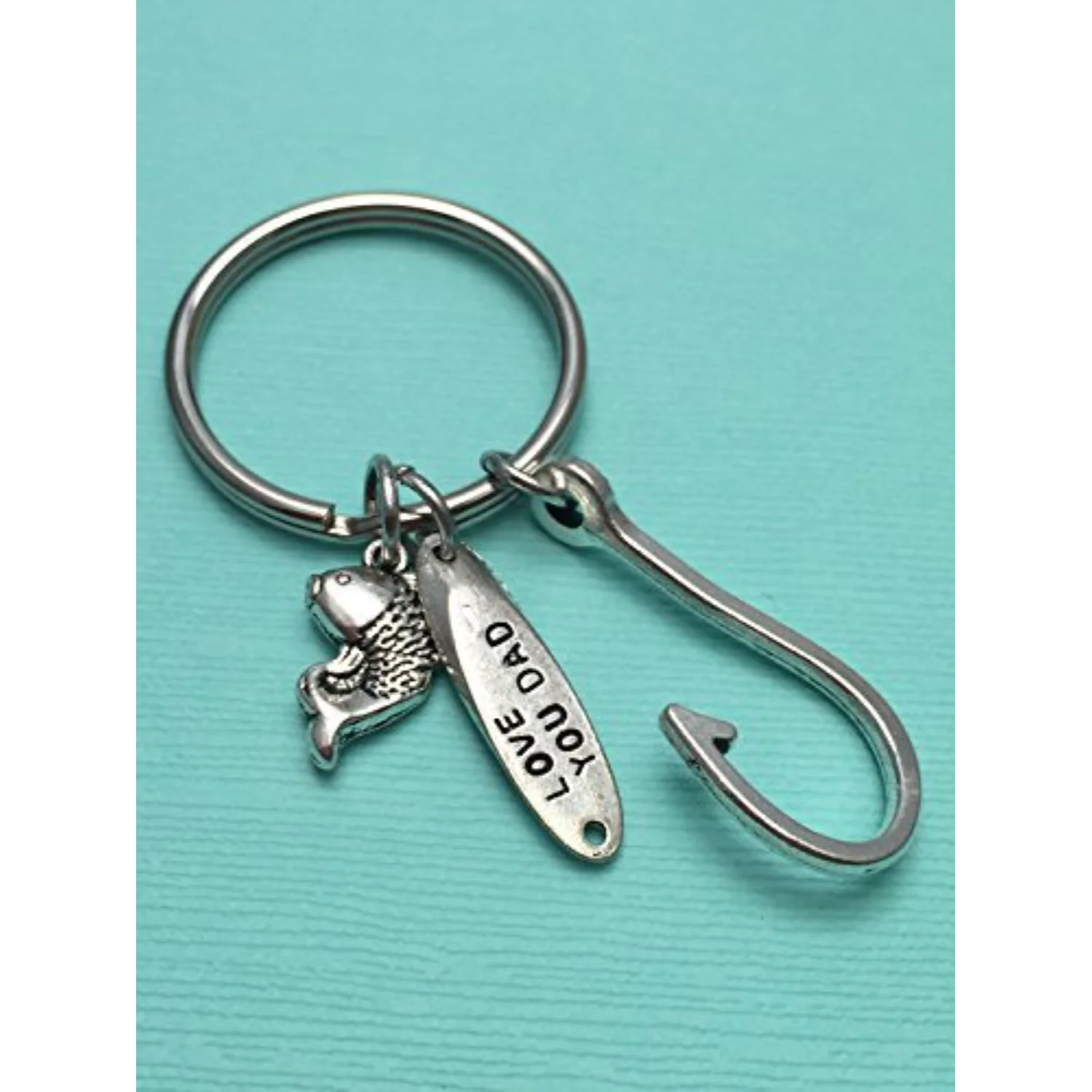 Fishing keychain, Father's Day keychain,  keychain, gift for dad, fish keychain, father keychain