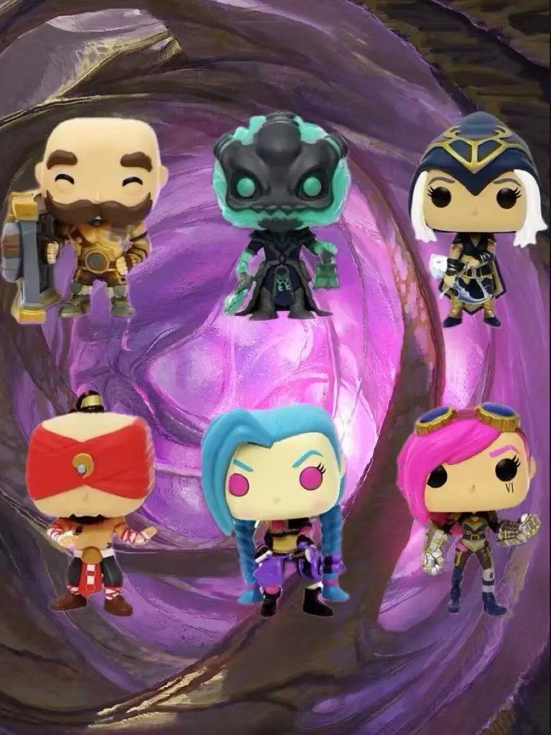 Jinx Vi Ashe Braum Leesin Thresh League of Legends Figure Véritable emballage d'origine Tout neuf