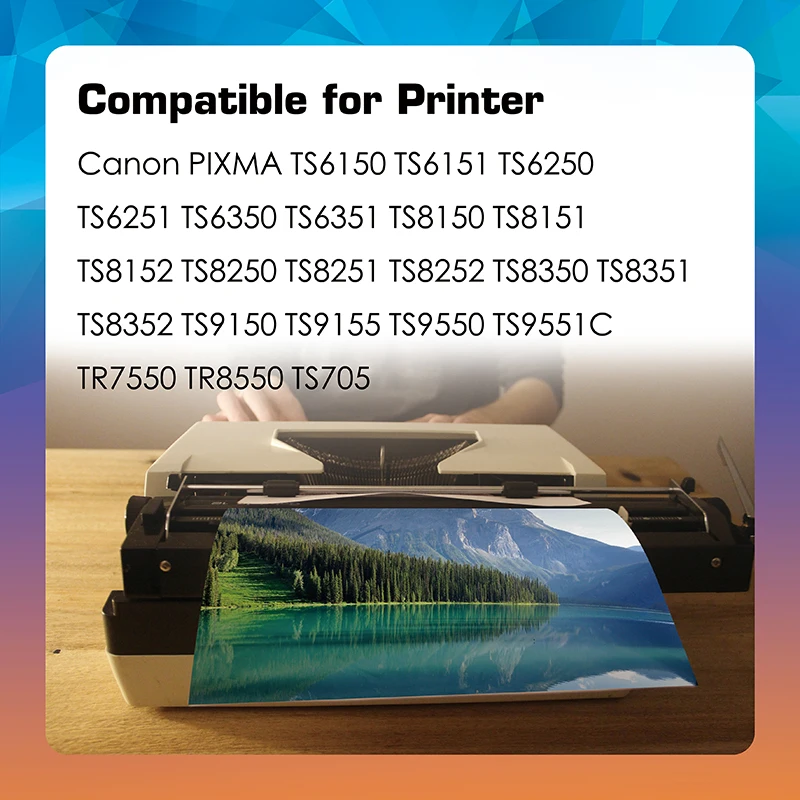 580XXL 581XXL PGI580 CLI581 1SET 5PCS Compatible Ink Cartridge for CANON PIXMA TS6150 TS6151 TS6250 TS6251 TS6350 TS6351 TS8150