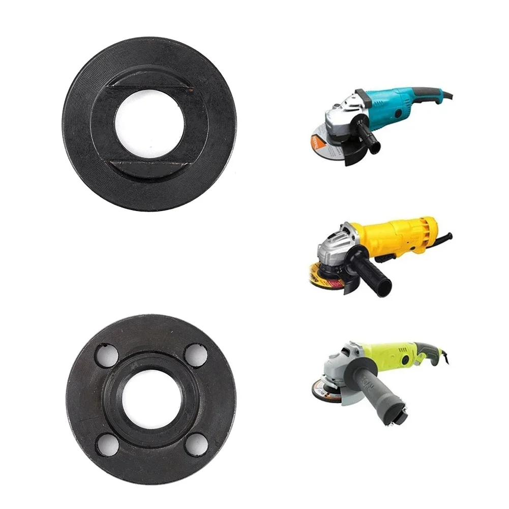 M16/M14 Angle Grinder Replacement Flange Nut Set For Spindle Thread Angle Grinder Metal Pressure Plate Power Tool Accessories