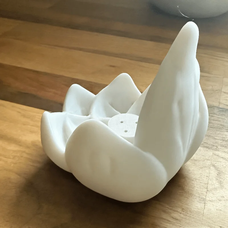 3D Printed Creative Lotus-shaped Plastic Incense Holder, Household Fragrance Decoration, Helps Emotions and Purify the Air
