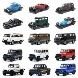 1:43 stop Vintage VAN OFF ROAD PICK UP odlany Model samochodu klasyczny samochód z napędem Pull Back Model miniaturowy replika pojazdu dla dzieci dorosłych