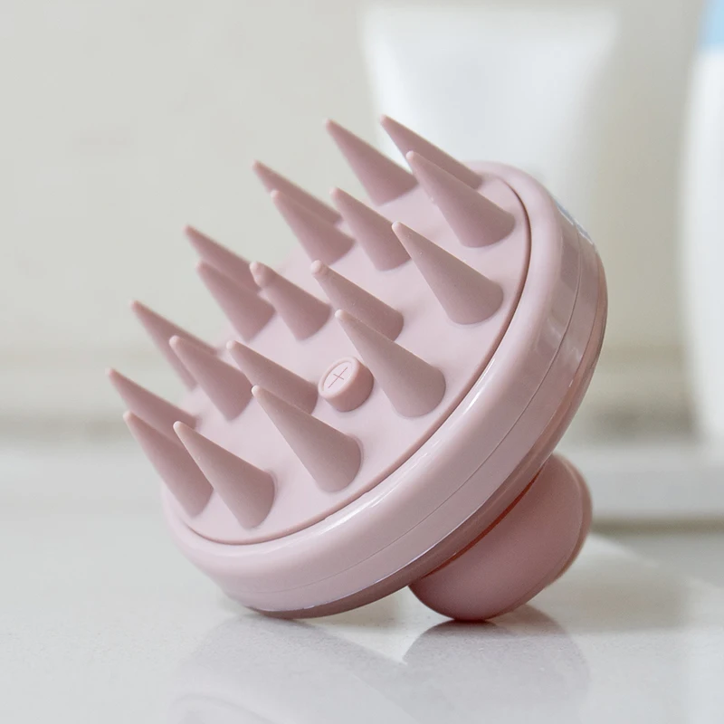 Built With Dispenser Shampoo Brush Massage Comb Hair Scrubber Head Scalp Massage Silicone Scalp Massager Brush