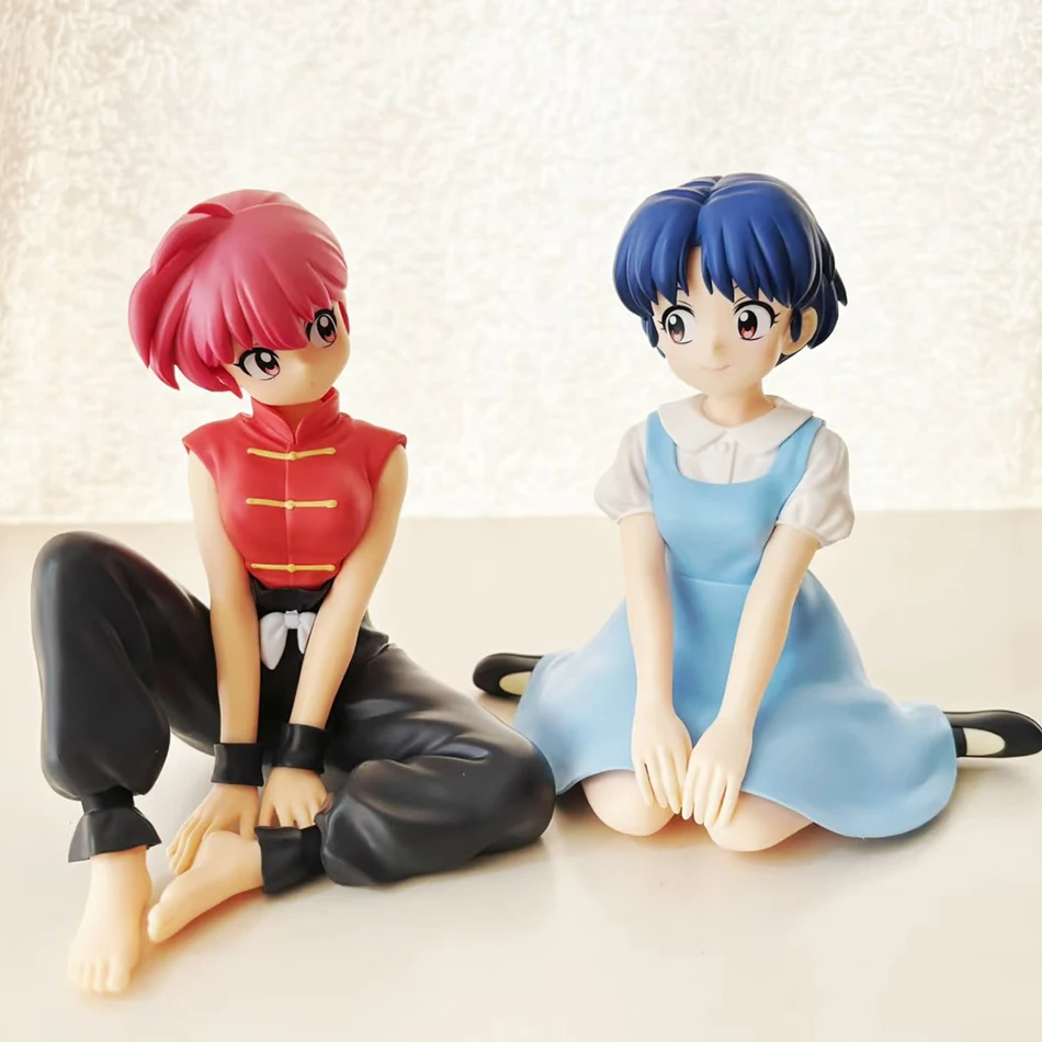 Hot New Ranma 1/2 Anime Figure Relax Time Saotome Ranma Tendou Akane PVC Collectible Model Desktop Ornament Decoration Toy Gift
