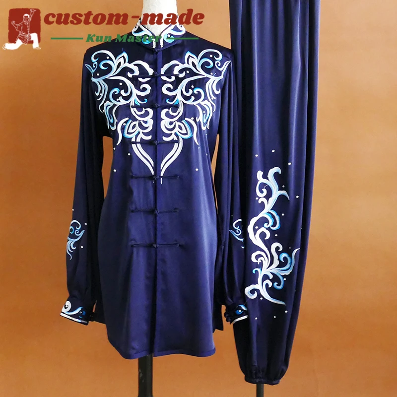Custom Martial Arts Uniform Embroidered Tai Chi Suit Premium Kung Fu Uniform for Competitions Performances and Daily Wear