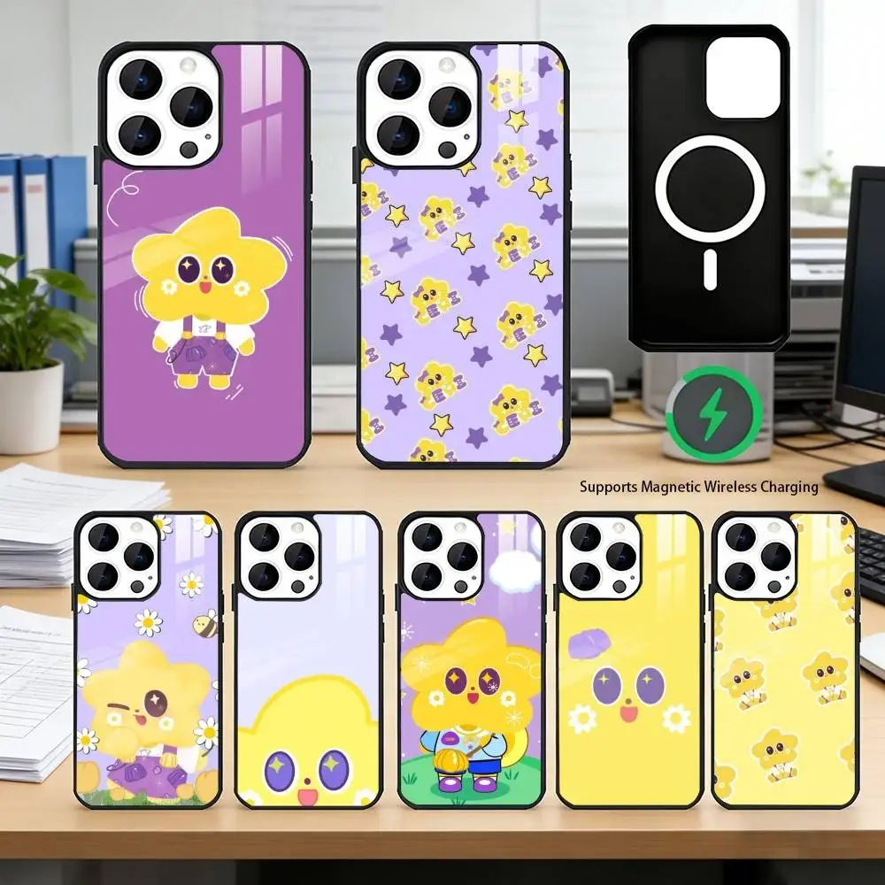 C-Ceri A-AouBoom Phone Case For iPhone17,16,15,14,13,12 Plus,Pro Compatible with magnetic wireless charging
