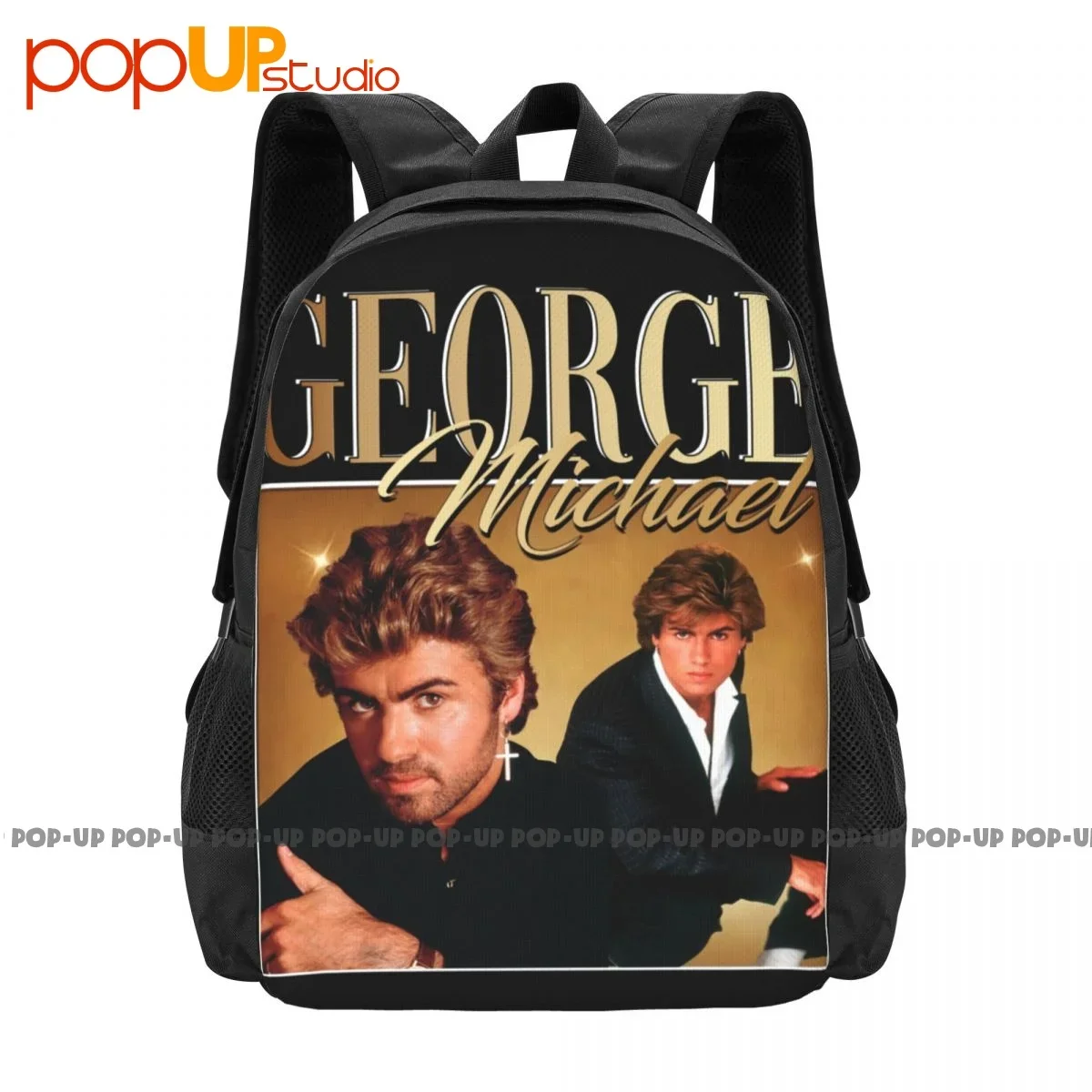 George Michael Backpack Large Capacity Gym Art Print Shopping Bag Clothes Backpacks