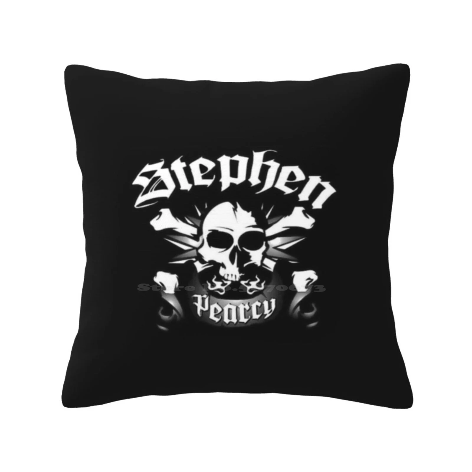 Stephen Pearcy’S Skull 21 Throw Cushion Pillow Cover Stephen Pearcy S Top Fuel Wear Skull 21