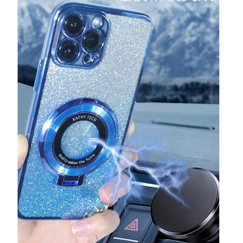 Crossbody strap Lanyard Electroplated Glitter Phone Case For Samsung Galaxy A54 A34 A24 A14 A04 A04S A04E 4G 5G Soft Cover