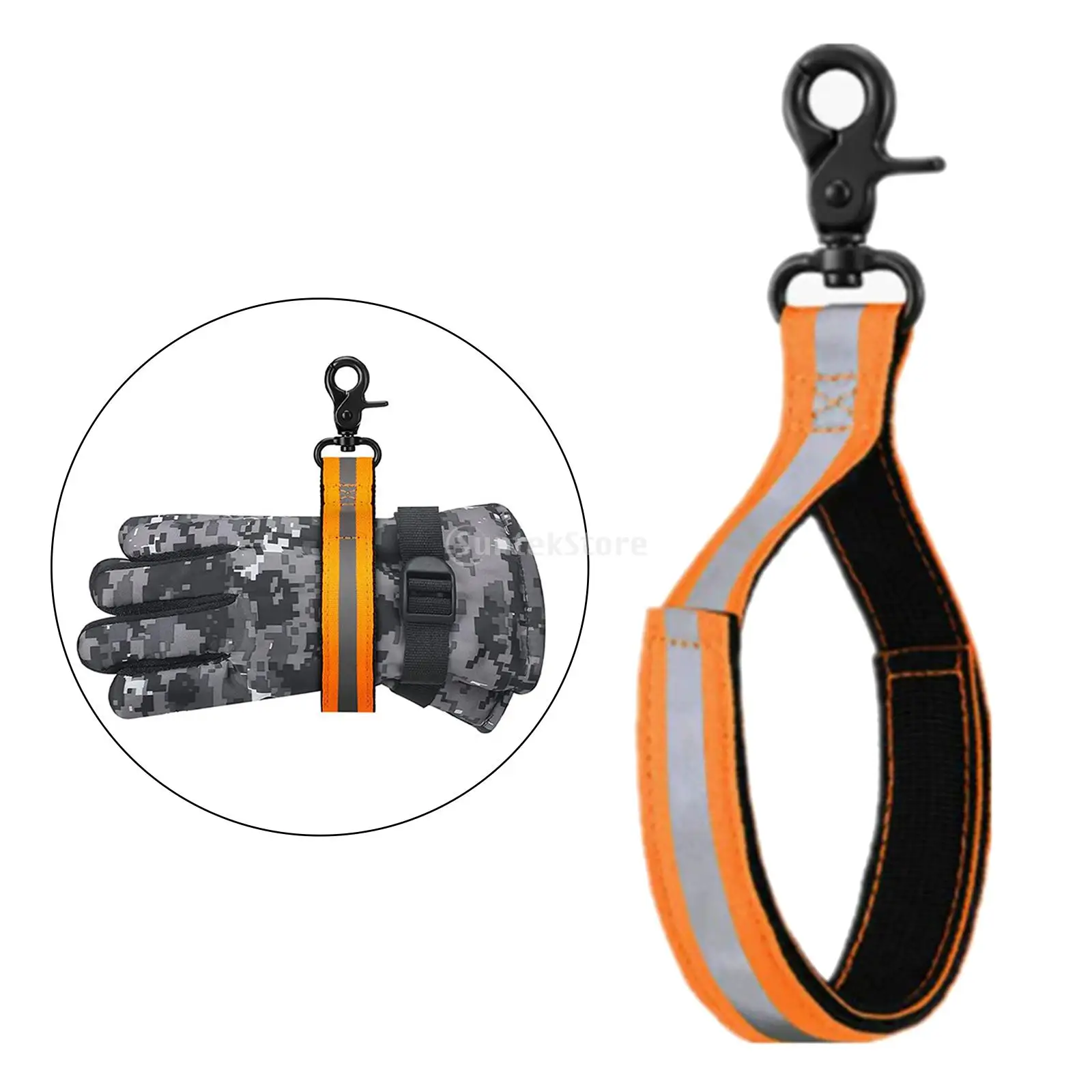 Glove Clips Firefighter Glove Strap Gloves Holder with 2 Clip for Hanging Gloves Tool Bags Glove Keeper Glove Clamp