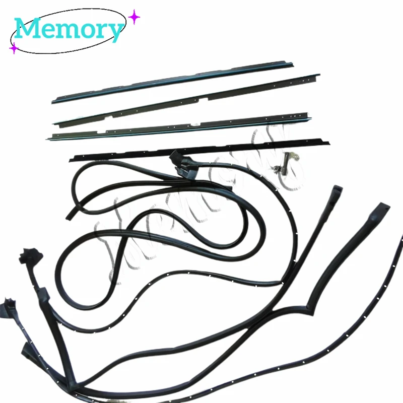 Window Molding Trim Superior Durability 23256 Rubber Weatherstripping Kit Impact Resistance for LeMans 2 Door
