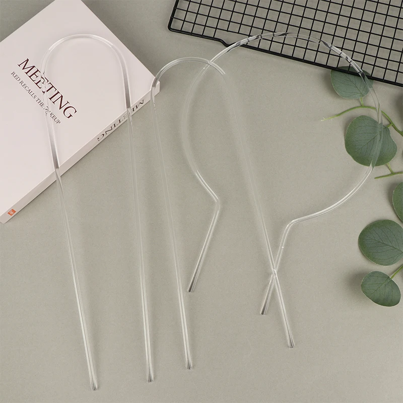 1/2Pcs Transparent U-Shaped Acrylic Vertical Garden Plant Stake Climbing Frame Durable For Indoor Vine And Flower Pot Support