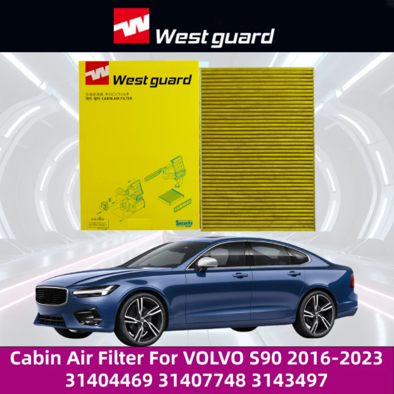 

For VOLVO S90 2016-2023 31404469 31407748 31434971 WESTGUARD Cabin Air Filter Air-Conditioner Car Refresher Car Accessories