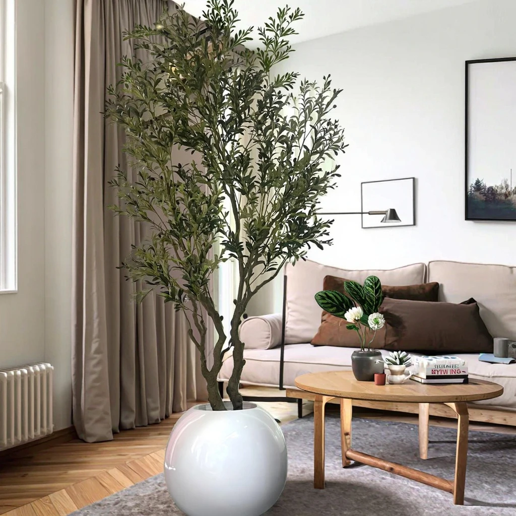 Árbol de Olivo Artificial para Decoración de Interiores, Varios Modelos Escandinavos, Planta Decorativa para Cumpleaños, Árbol de Olivo Artificial