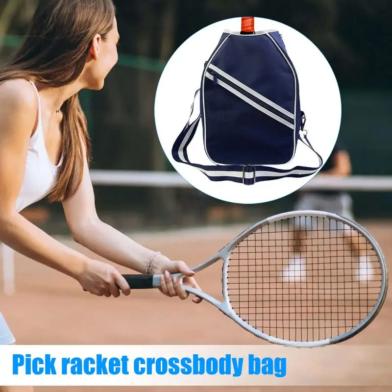 Tas raket tenis selempang Pria Wanita, tas bahu untuk raket tenis ringan