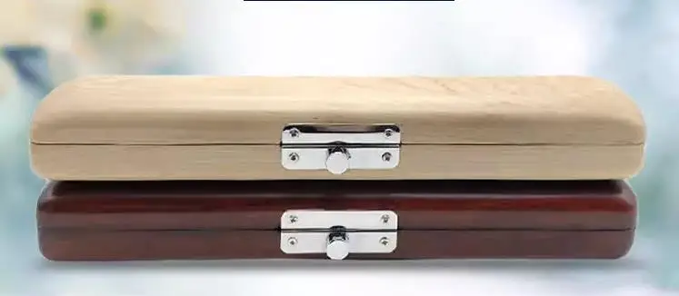 Wood Flute Head Joint Case Wooden Storage Box Flute Mouthpiece Accessories
