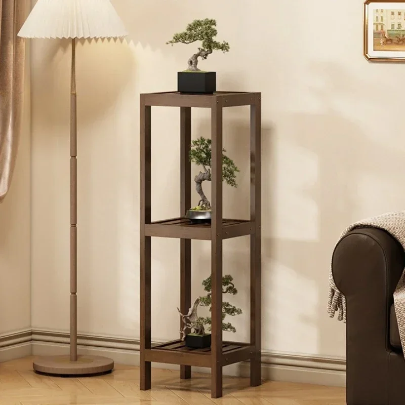 Chinese flower stand Nanzhu living room floor-standing indoor multi-layer flower pot balcony flower stand shelf 2026 new model