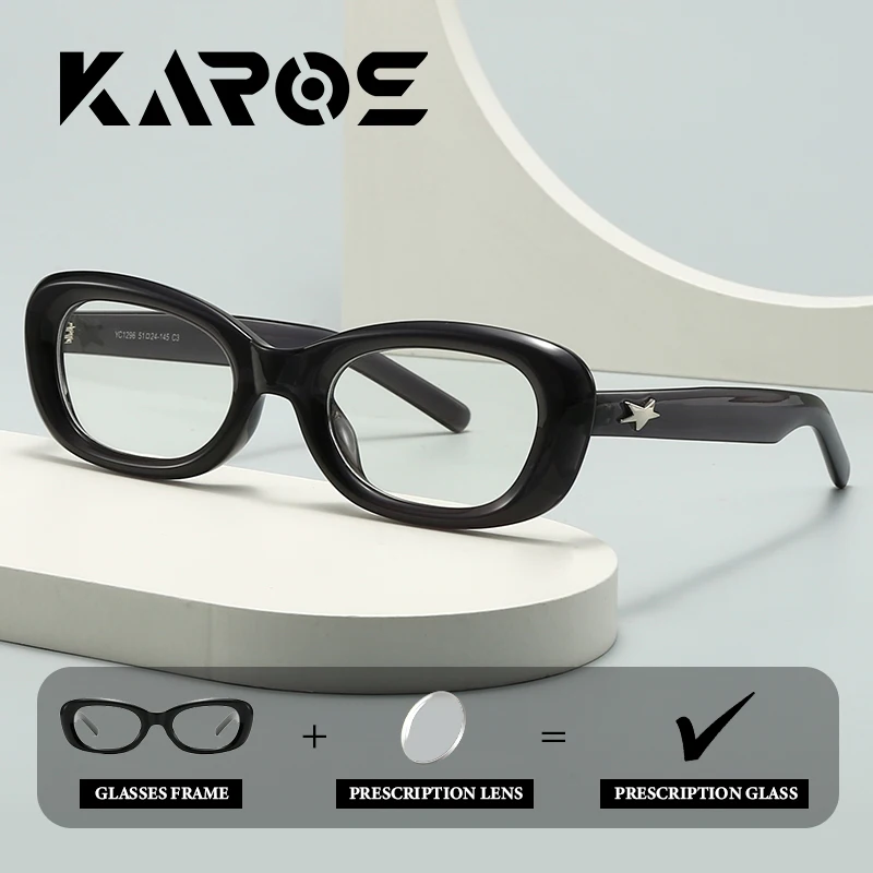 

KAROS Cat Eye Prescription Glasses for Women Focus Progressive Lenses for Reading & Distance Ultra Light Frame