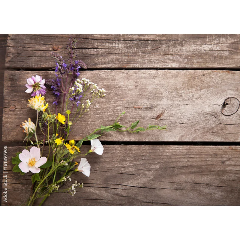 Shuozhike Art Stof Fotografie Achtergronden Rekwisieten Bloem Houten Planken Fotostudio Achtergrond 2211 HBB-03